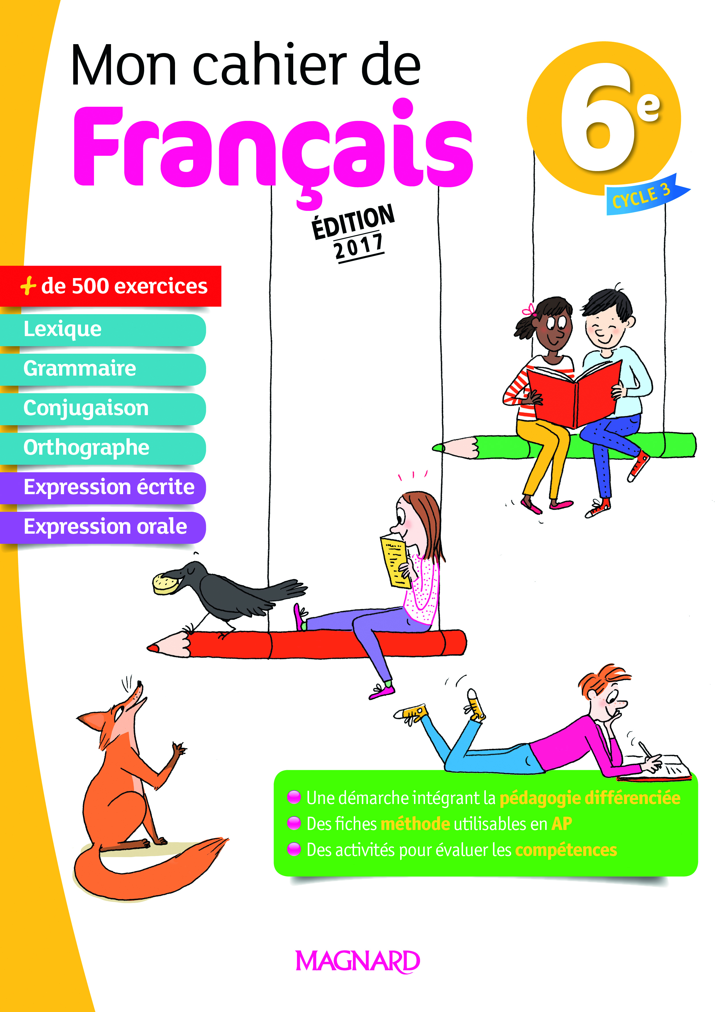Couverture de Mon cahier de Français - Mon cahier de français 6e (2017)