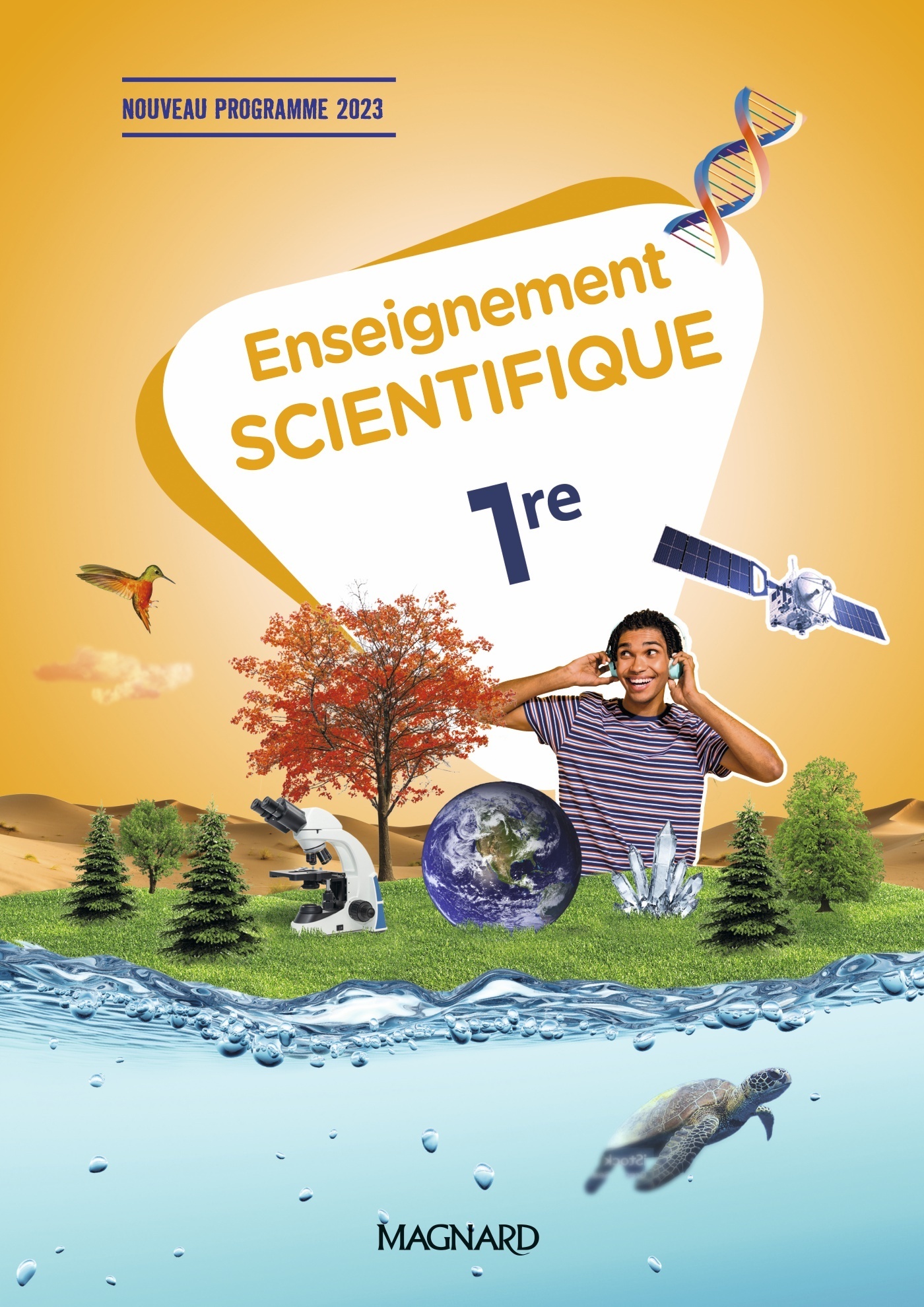 Couverture de Enseignement Scientifique Lycée - Enseignement Scientifique 1re (2024) - Manuel-cahier