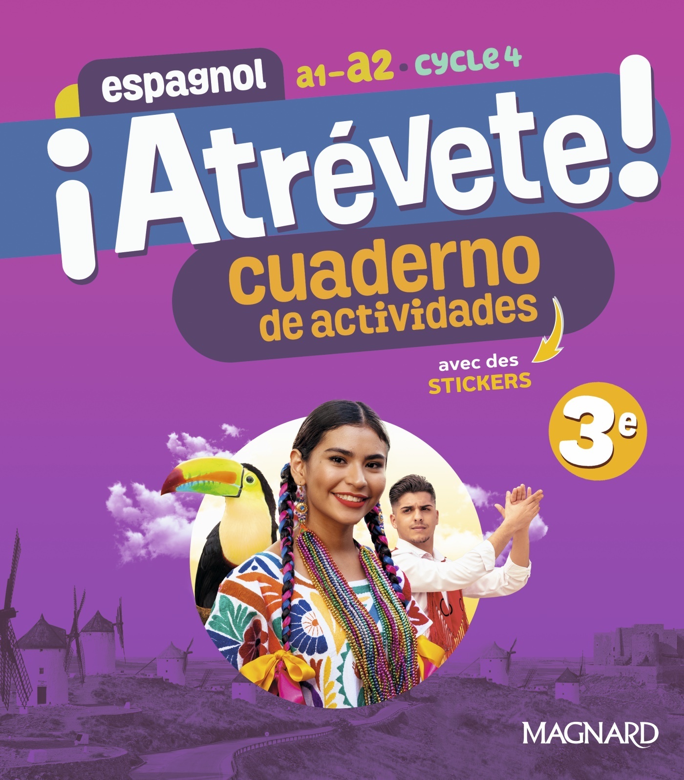 Couverture de ¡Atrévete! - ¡Atrévete! Espagnol 3e (2024) - Cahier élève