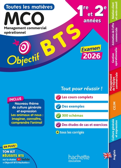 Objectif BTS MCO (1re et 2e années) - Toutes les épreuves, examen 2026