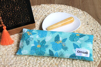 Bandeau de Relaxation pour les Yeux Imprimé Tropical Bleu