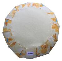 Zafu en Sarrasin Imprimé Tropical Jaune