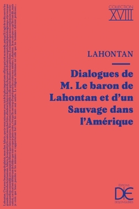 Dialogues de M. le baron de Lahontan et d’un Sauvage d