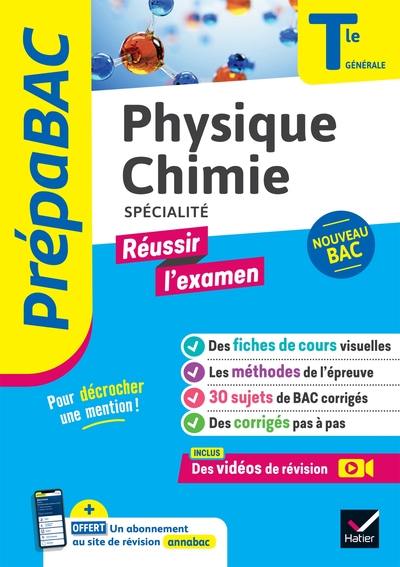 Prépabac Réussir l'examen - Physique-Chimie Tle générale (spécialité) - Bac 2027