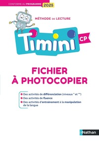Timini - Fichier à photocopier - Différentiation et manipulation CP