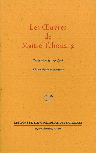Les Œuvres de Maitre Tchouang