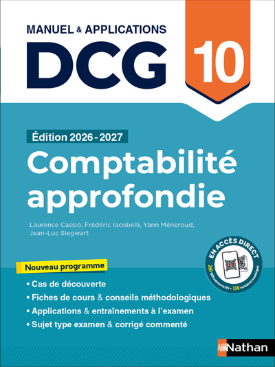 Comptabilité approfondie - DCG - Épreuve 10 - Manuel et applications