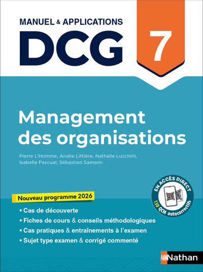 Management des organisations - DCG - Épreuve 7 - Manuel et applications - 2026