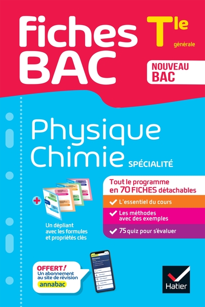 Fiches bac - Physique-Chimie Tle (spécialité) - Bac 2027