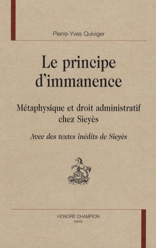 Le principe d'immanence