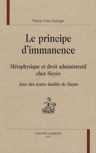 Le principe d'immanence