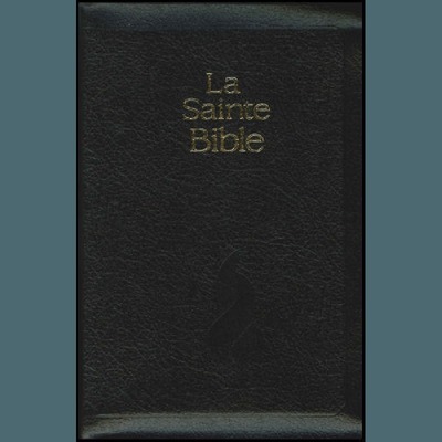 Bible neg compact fibrocuir tr. Or onglets f.e. noir