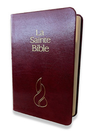 Bible Segond 1979 bordeaux fibrocuir 10*16 fermeture tranche or