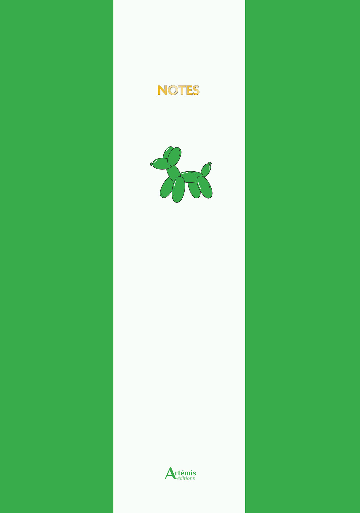 Carnet de notes - chien ballon