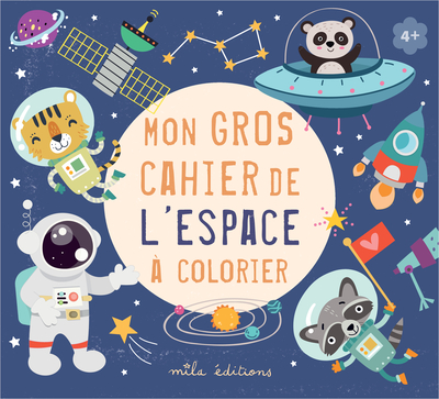 Mon gros cahier de l'espace à colorier