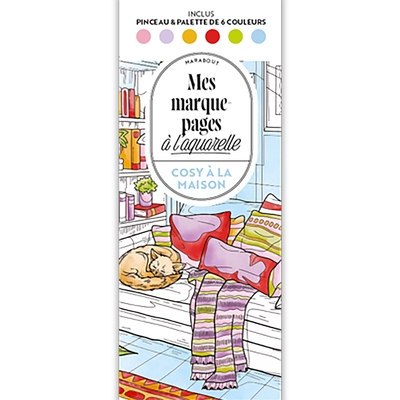 Mes marque-pages à l'aquarelle : Cosy à la maison