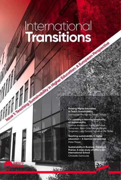 International Transitions Teaching sustainability in higher education : A European Perspective