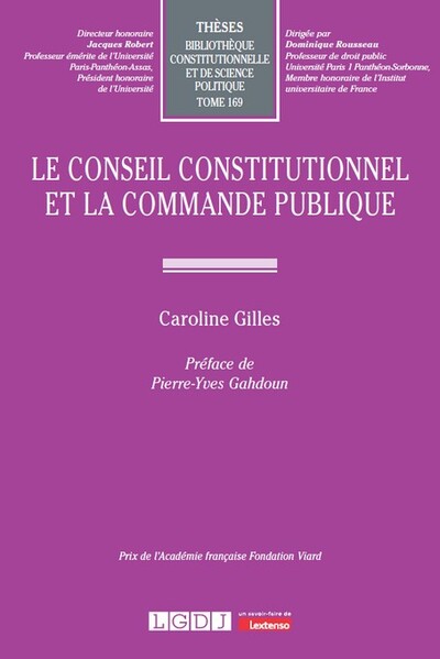 Le Conseil constitutionnel et la commande publique