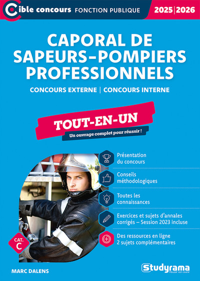 Caporal de sapeurs-pompiers professionnels : tout-en-un, cat. C : 2025-2026