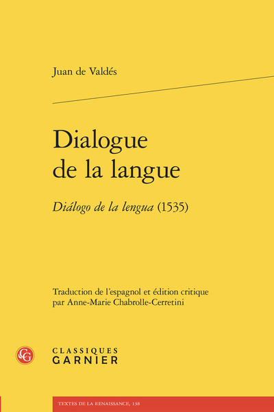 Dialogue de la langue. Dialogo de la lengua (1535)