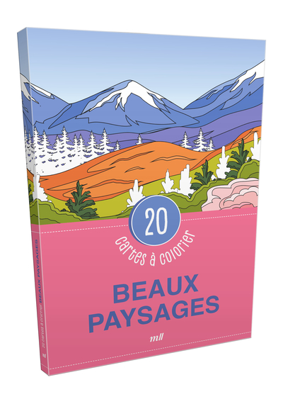 Beaux paysages : 20 cartes à colorier