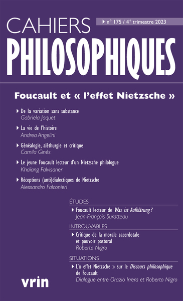 Foucault et «l'effet Nietzsche»