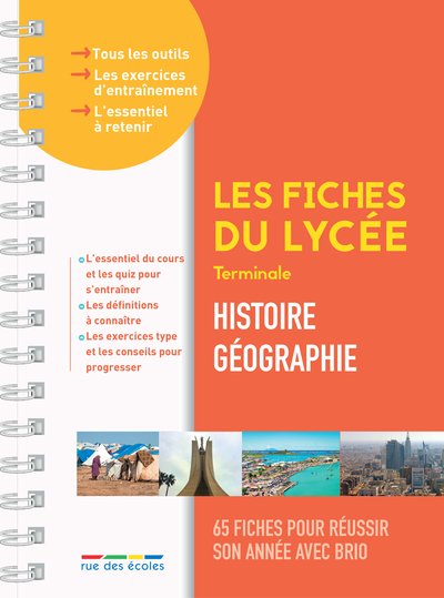 Histoire géographie terminale : 65 fiches pour réussir son année avec brio