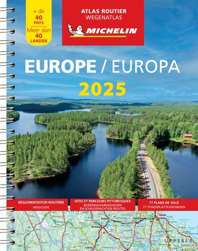 Europe 2025 : atlas routier : + de 40 pays. Europa 2025 : Wegenatlas : meer dan 40 Landen