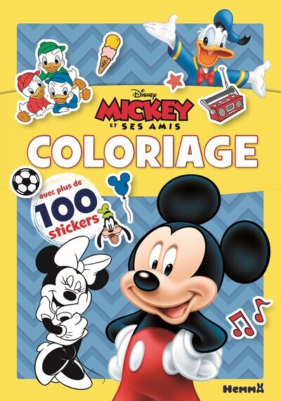 Disney Mickey et ses amis : Coloriage avec plus de 100 stickers (Mickey)