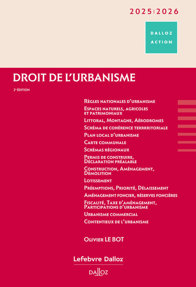 Droit de l'urbanisme : 2025-2026