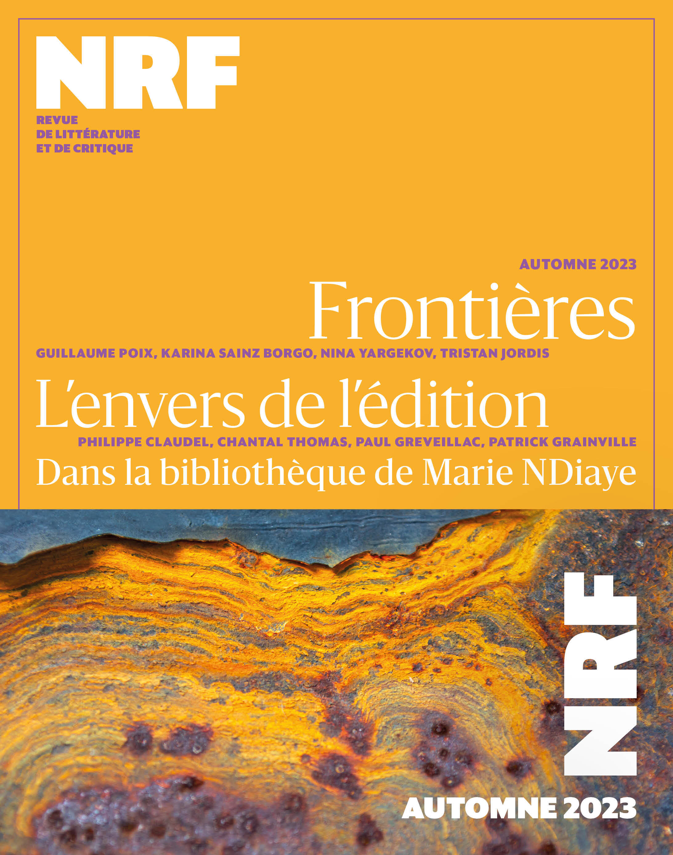NOUVELLE REVUE FRANCAISE - AUTOMNE 2023