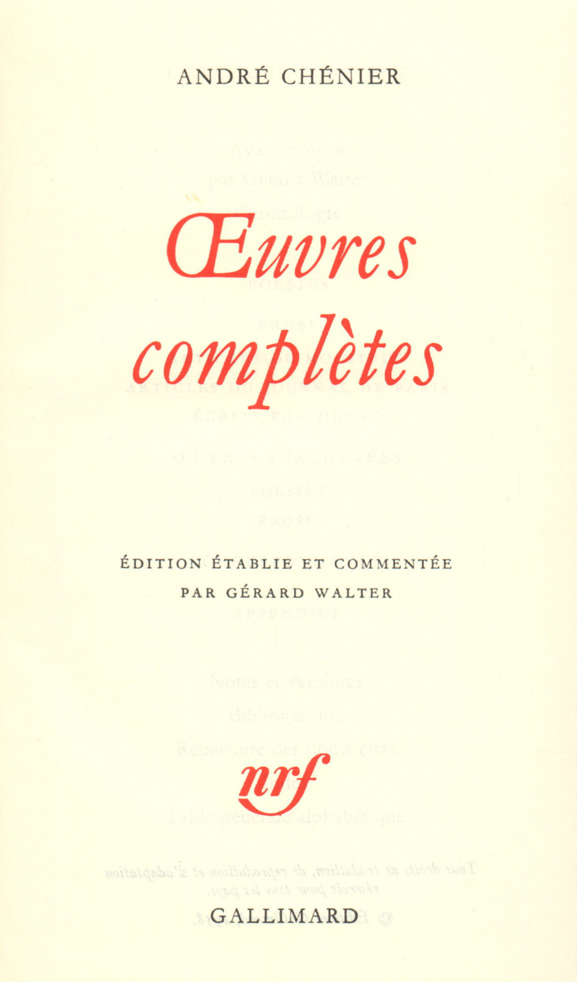 OEUVRES COMPLETES