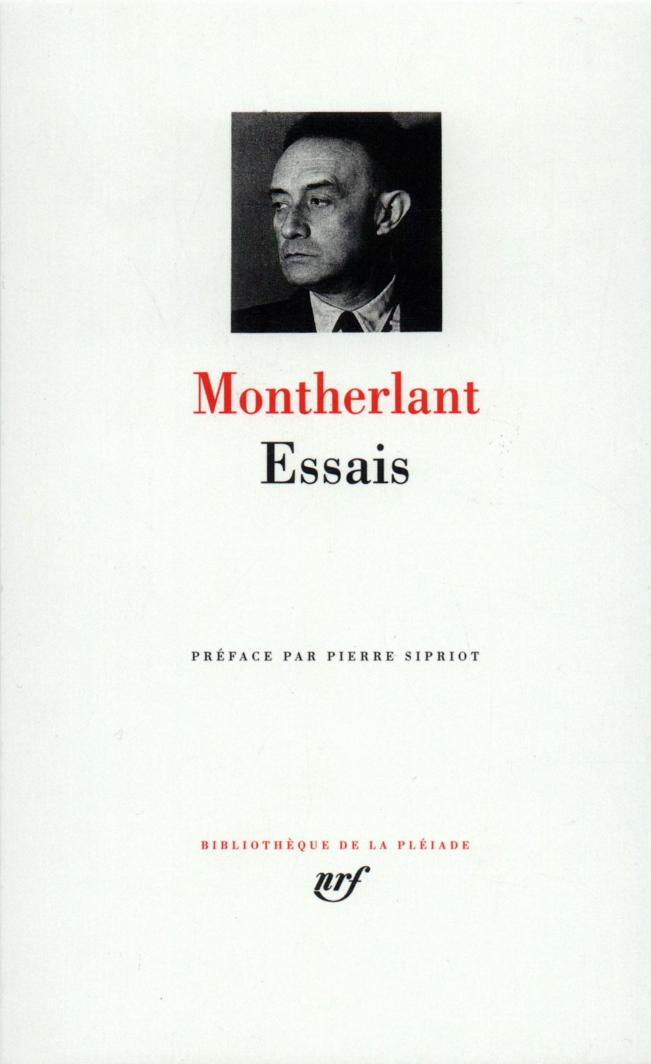 ESSAIS MONTHERLANT