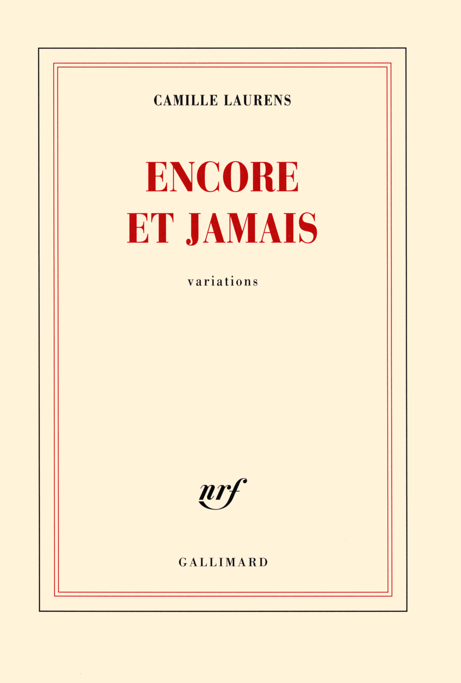 ENCORE ET JAMAIS (VARIATIONS)