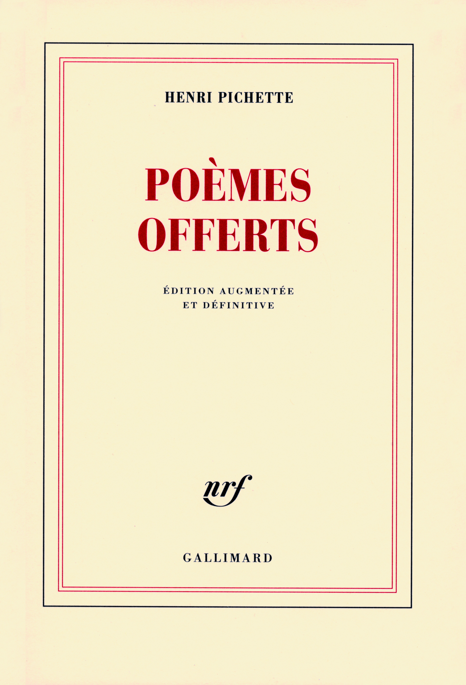 POEMES OFFERTS