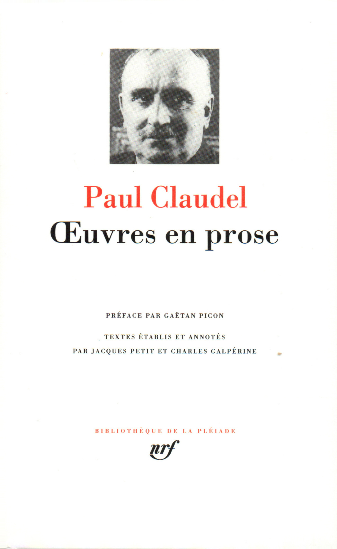 OEUVRES EN PROSE