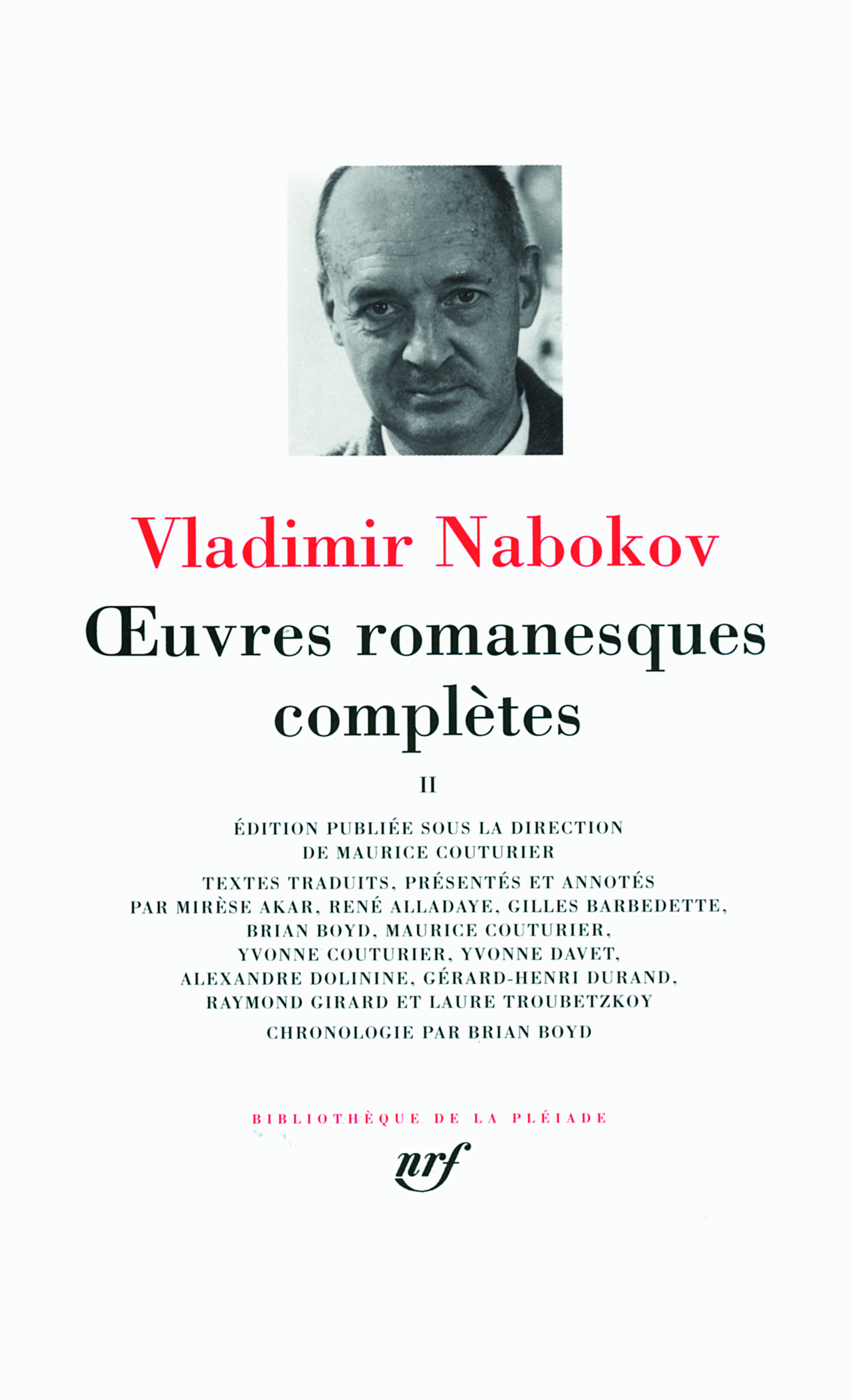 OEUVRES ROMANESQUES COMPLETES T2 NABOKOV