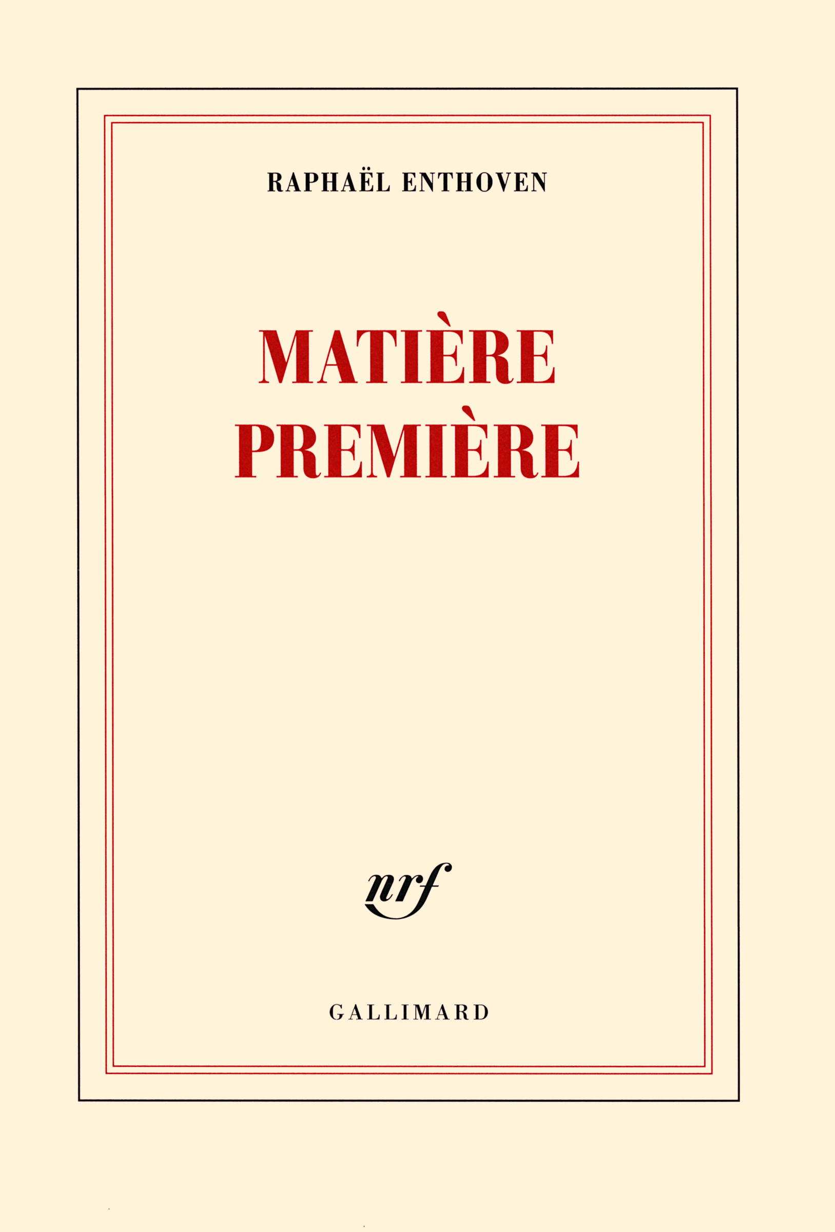 MATIERE PREMIERE