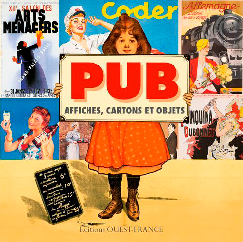 PUB - AFFICHES, CARTONS ET OBJETS