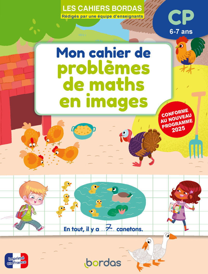 CAHIERS BORDAS - MON CAHIER DE PROBLEMES DE MATHS EN IMAGES CP