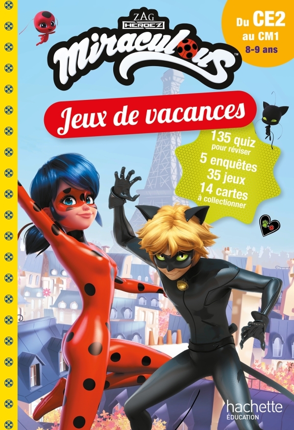 JEUX DE VACANCES MIRACULOUS, DU CE2 AU CM1