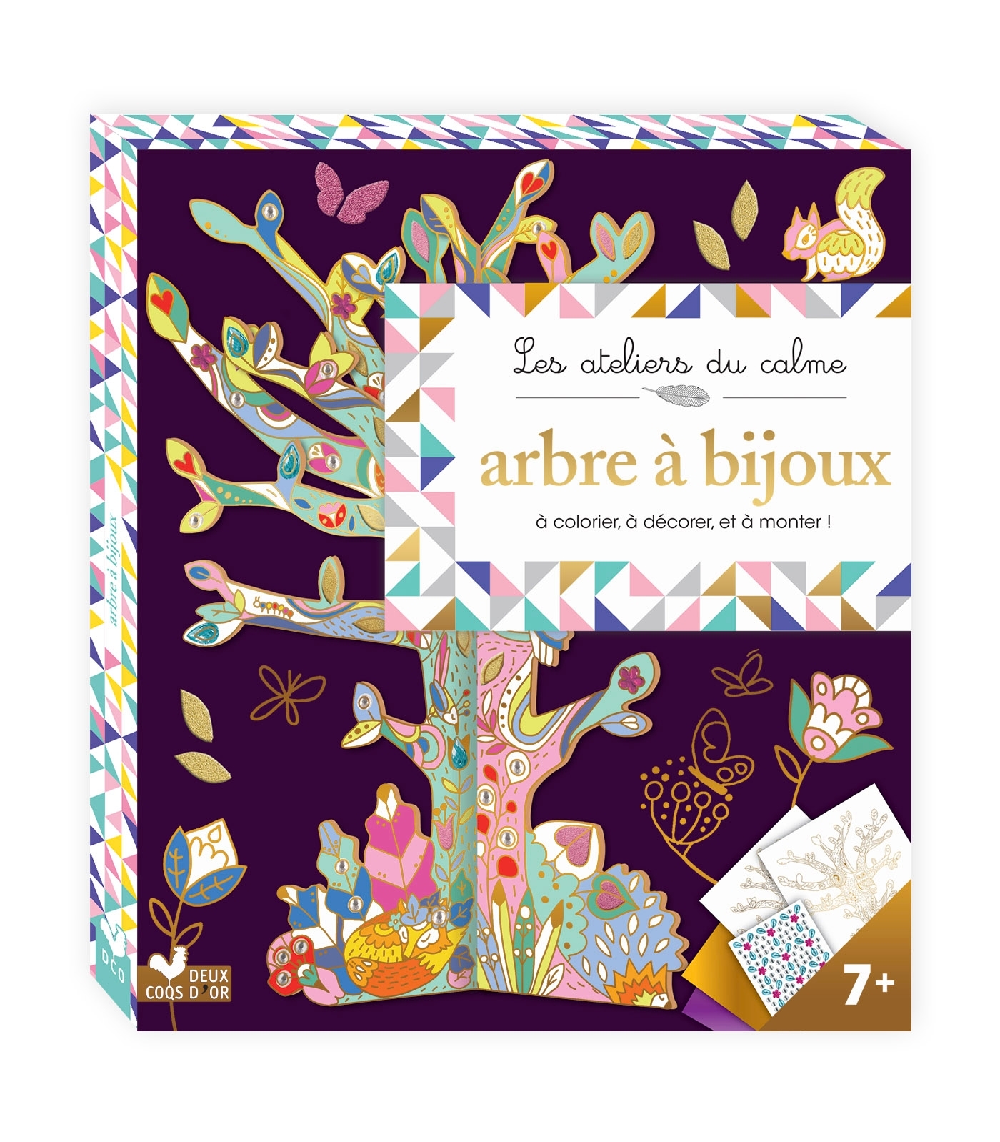 ARBRE A BIJOUX A STRASS - BOITE AVEC ACCESSOIRES
