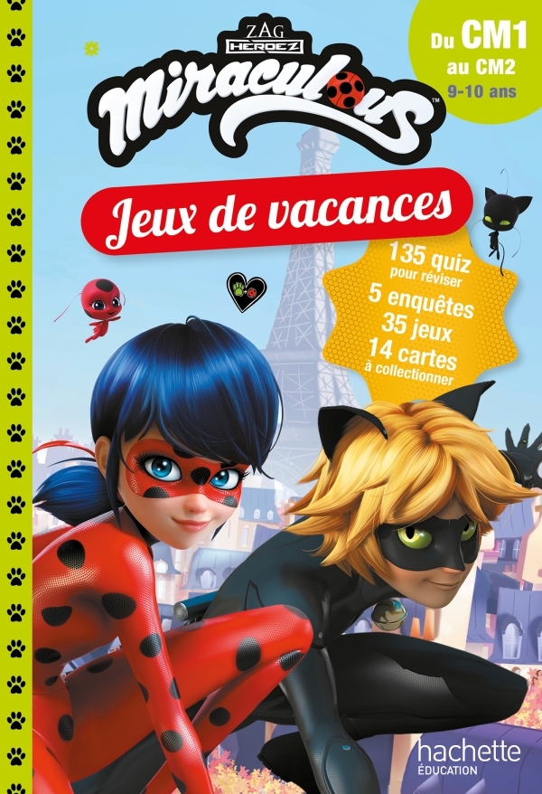 JEUX DE VACANCES MIRACULOUS, DU CM1 AU CM2
