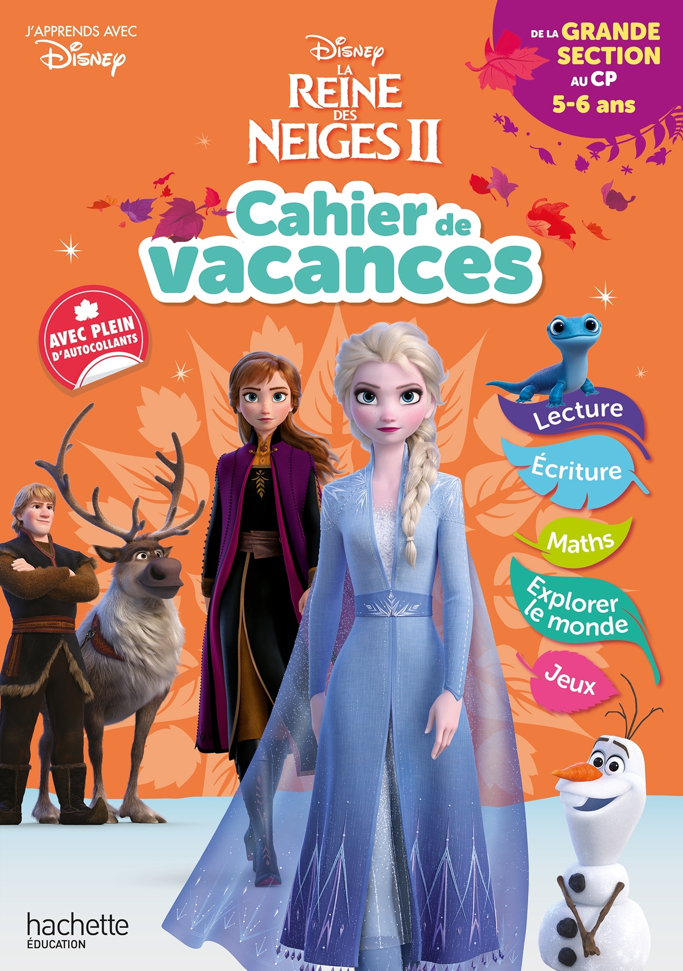DISNEY - REINE DES NEIGES - CAHIER DE VACANCES, DE LA GRANDE SECTION AU CP