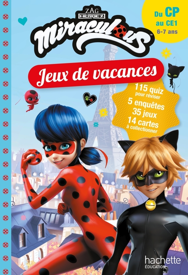 JEUX DE VACANCES MIRACULOUS, DU CP AU CE1
