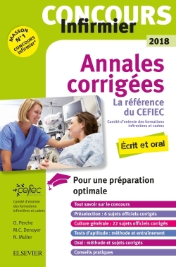 ANNALES CORRIGEES. CONCOURS INFIRMIER 2018