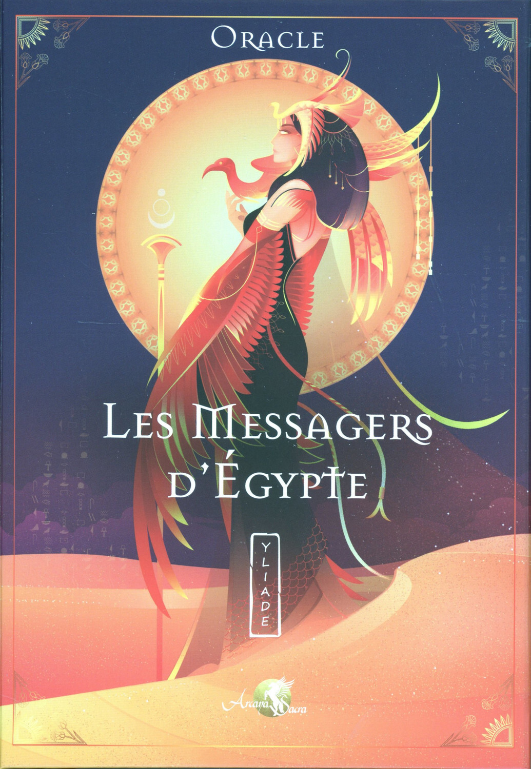 MESSAGERS D´EGYPTE - ORACLE - COFFRET CONTENANT UN ORACLE DE 42 CARTES ET UN LIVRE EXPLICATIF