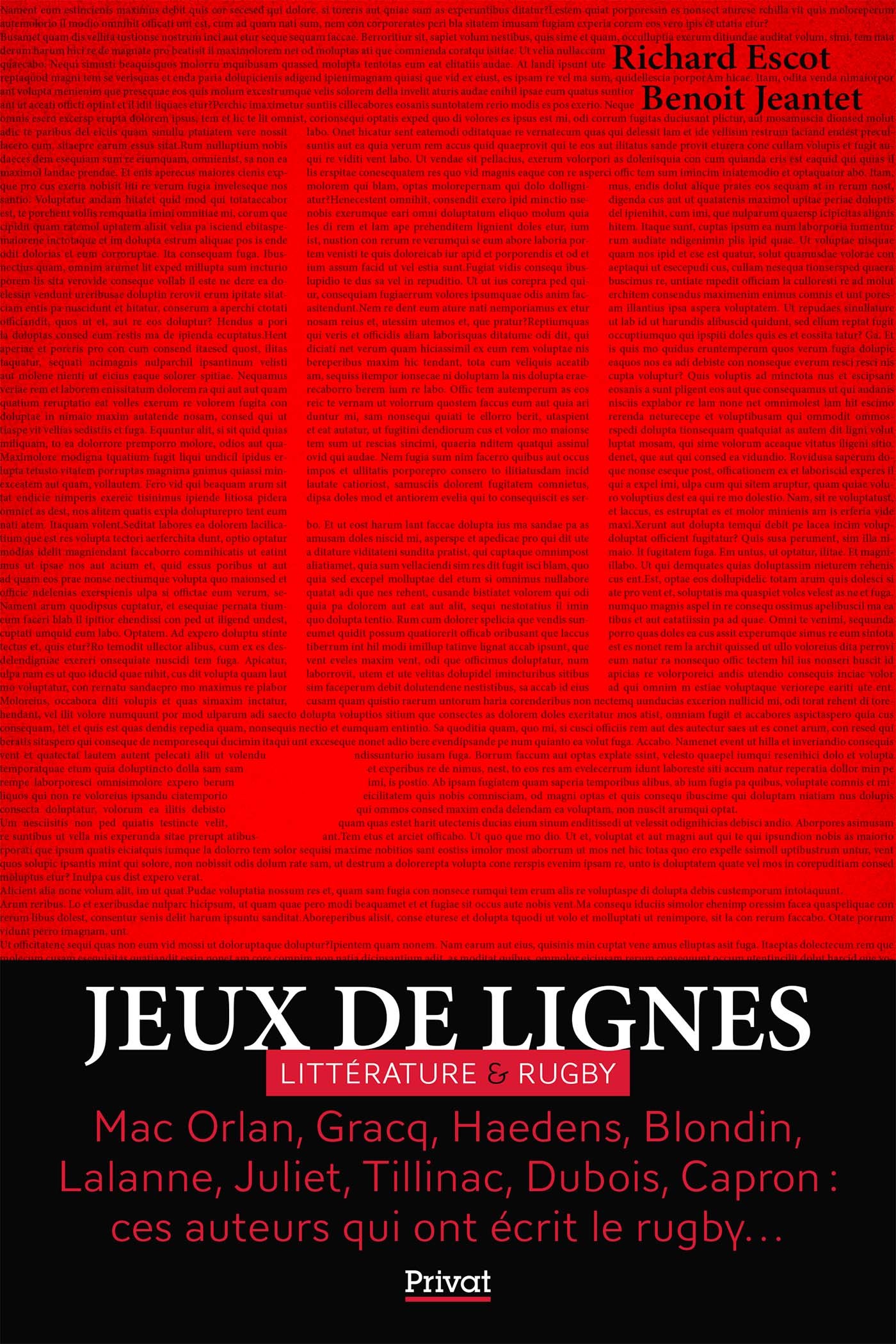 JEUX DE LIGNES - LITTERATURE & RUGBY