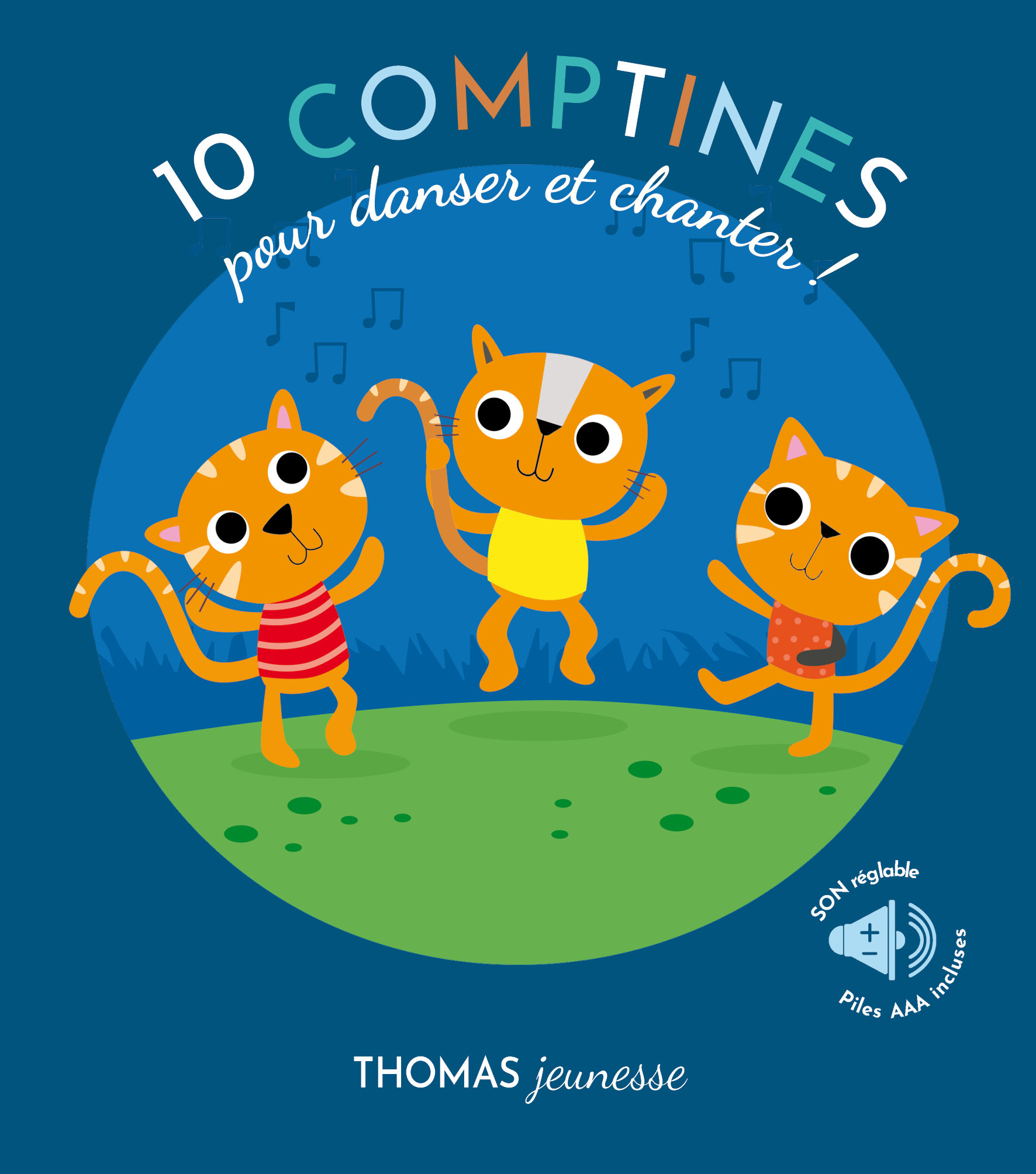 10 COMPTINES POUR DANSER ET CHANTER ! CHATS LIVRE SONORE