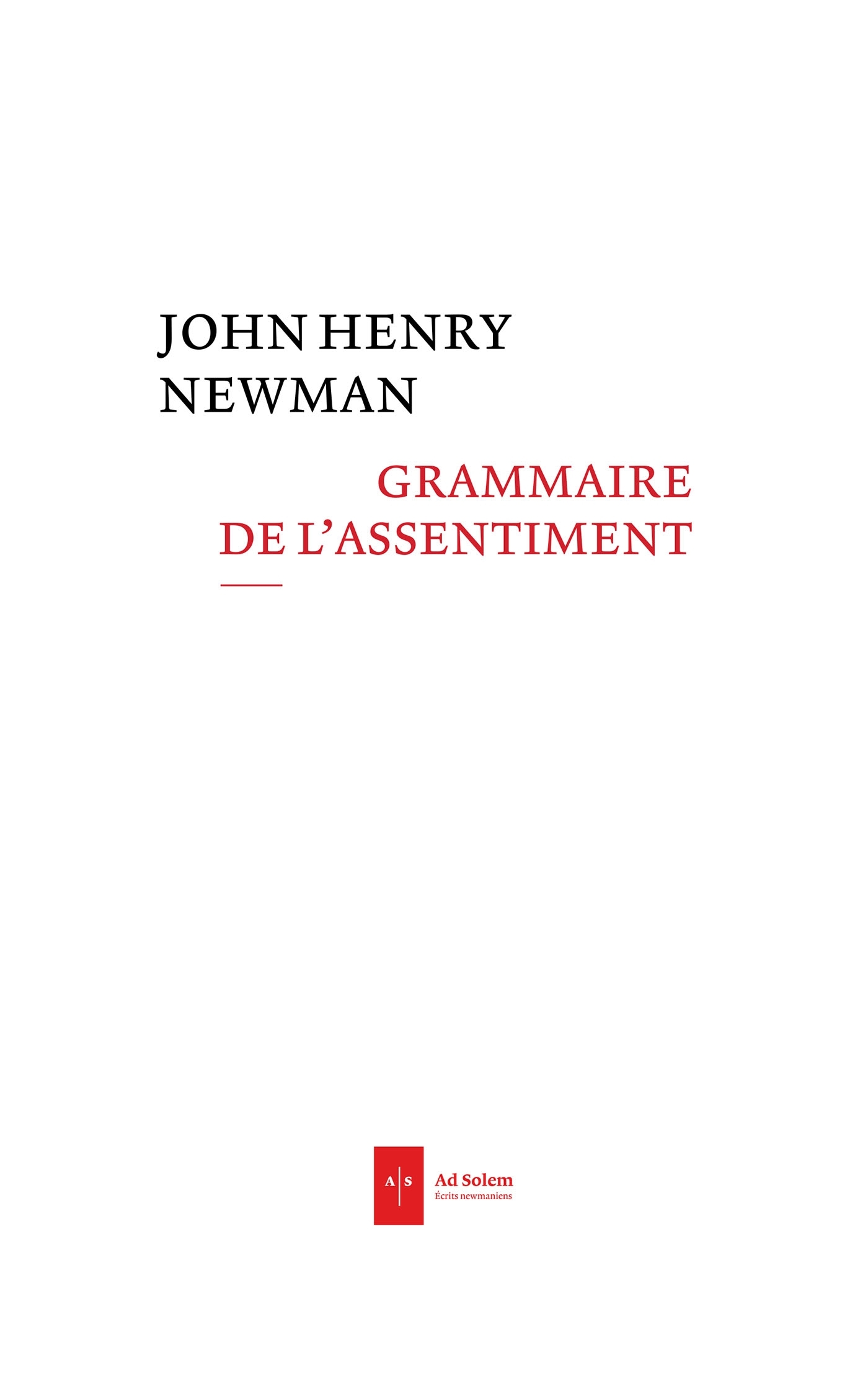 GRAMMAIRE DE L ASSENTIMENT